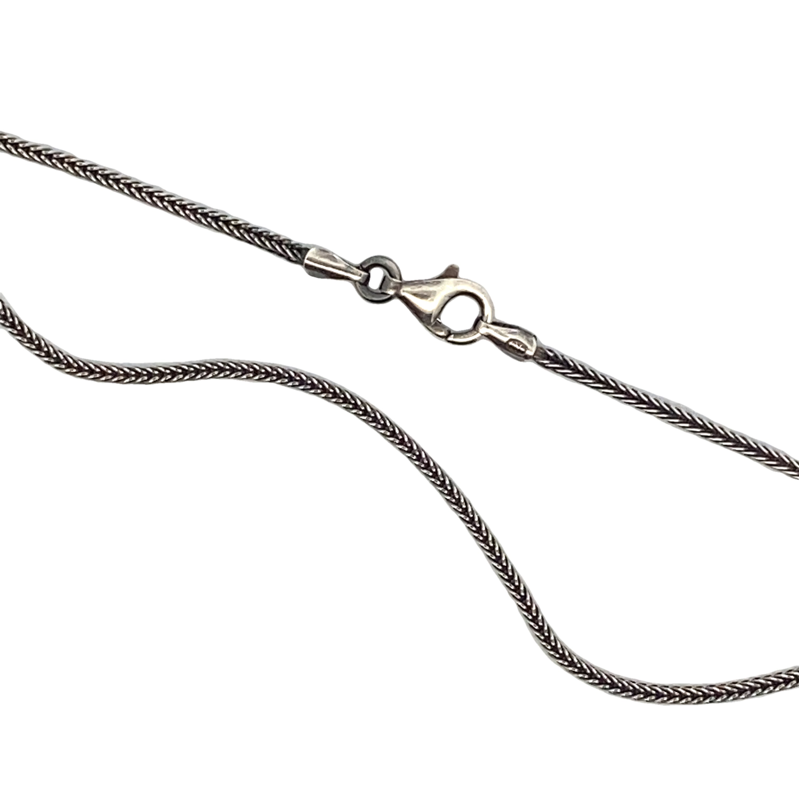 Silver Sapphire Pendant