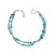 Silver Gemstone Bracelet with Blue Opal, Apatite, Tanzanite
