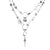 White Rhodium Avalon Wrap Necklace