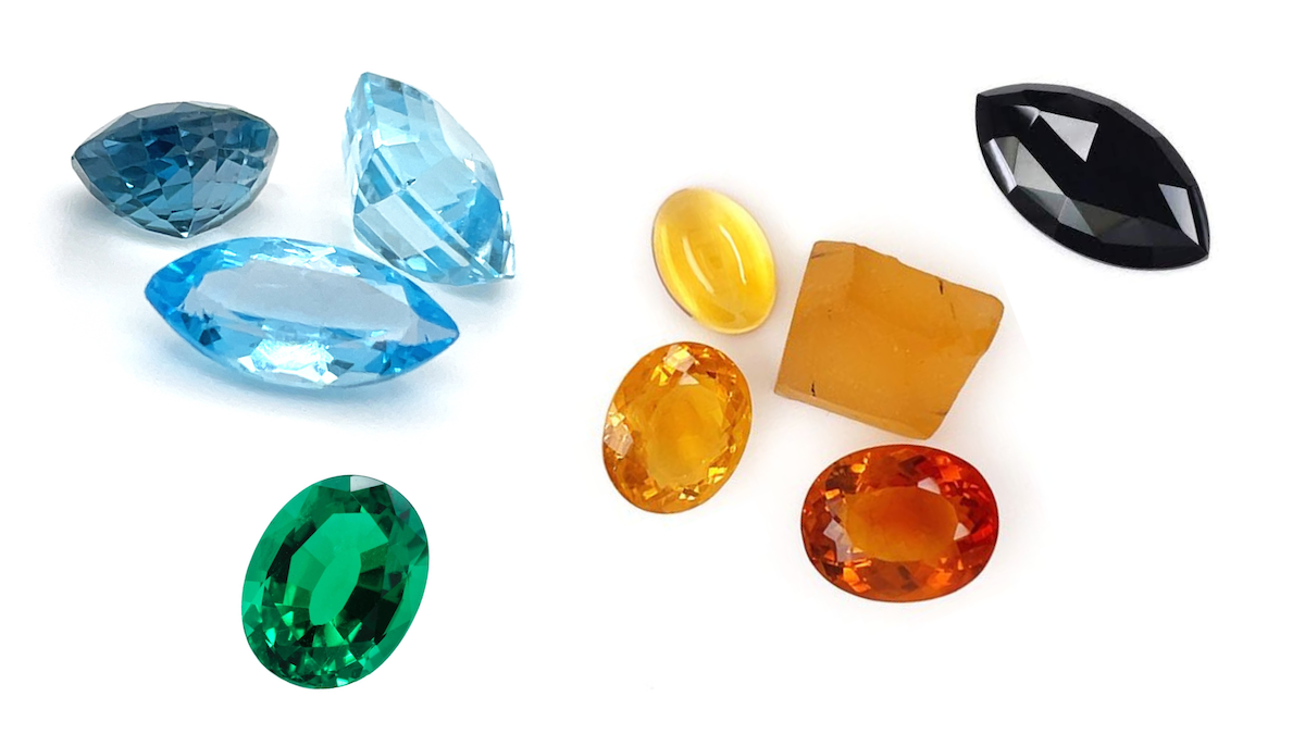 Gemstone cuts examples