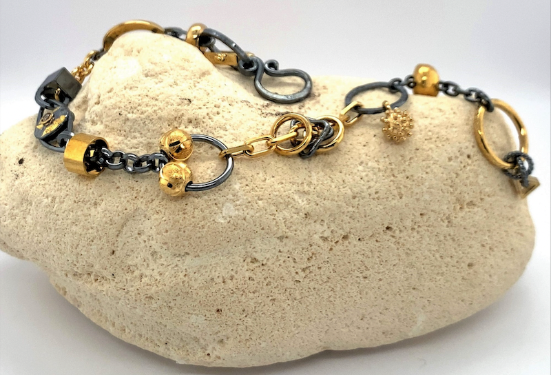 black and gold bracelet