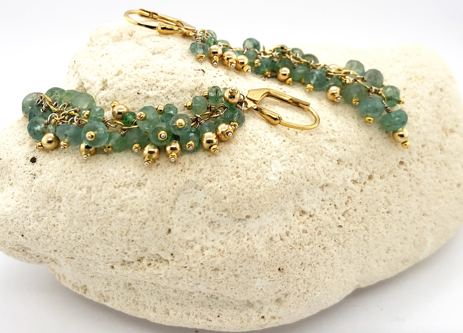 fine jewelry displayed on rock