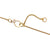 3 Stone Petal Pendant Blue Topaz - 14k Gold with White Diamond