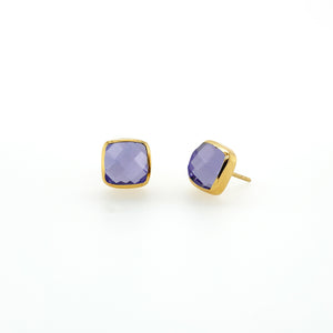 Square Studs - Gold