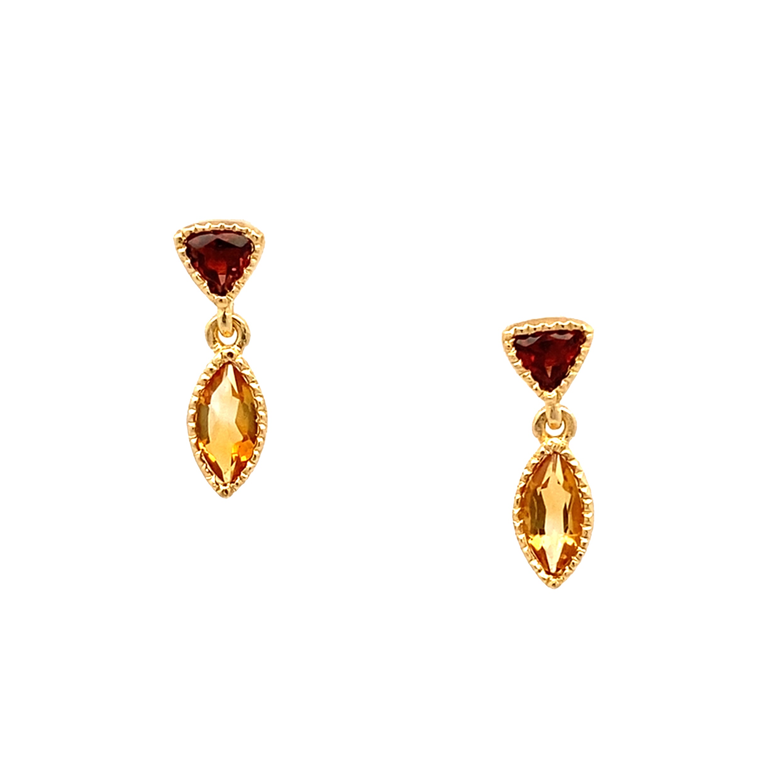 18k Vermeil Tiny Petal Earrings