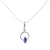 Q Necklace Silver, White Rhodium