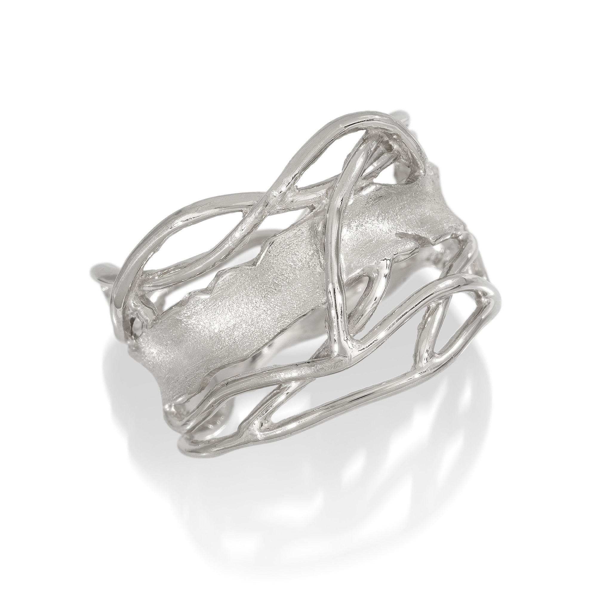 Edge Ring - White Rhodium