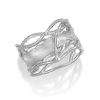Edge Ring - White Rhodium - Q Evon Fine Jewelry