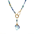 Multi Gemstone Necklace with Tanzanite and Sapphire