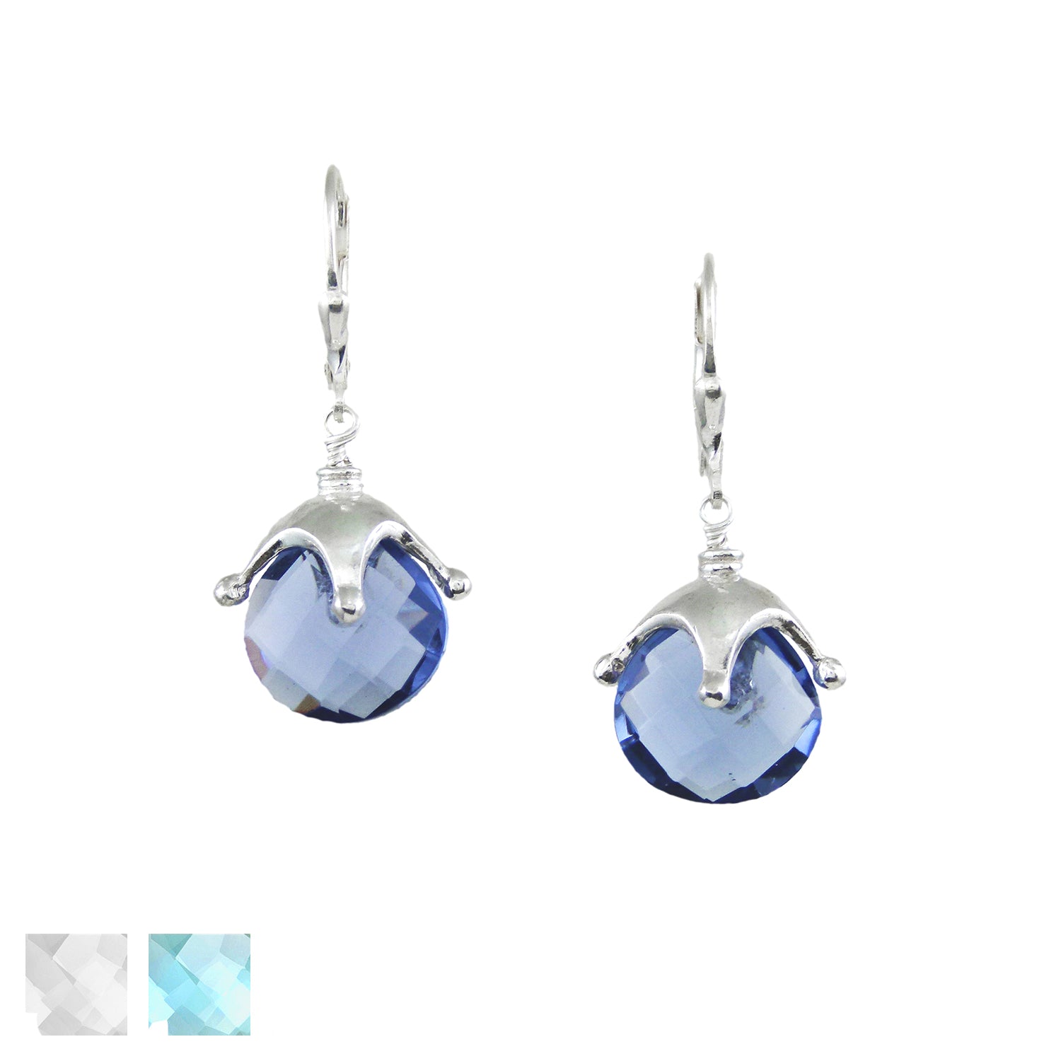 Jester Cap Earrings - Silver