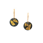 Keum-Boo Disk Black & Gold Earrings