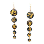 Keum-Boo Multi Disk Black & Gold Earrings