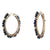 Blue Sapphire Wrapped Hoops