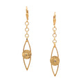 Eye of Protection Earrings with Champagne Diamond - Q Evon Fine Jewelry