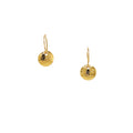Acid Etched Disk Earrings - Small