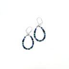 Lapis Turquoise and Sapphire Earrings