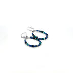 Lapis Turquoise and Sapphire Earrings