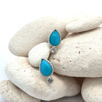 Silver Turquoise Stud Earrings