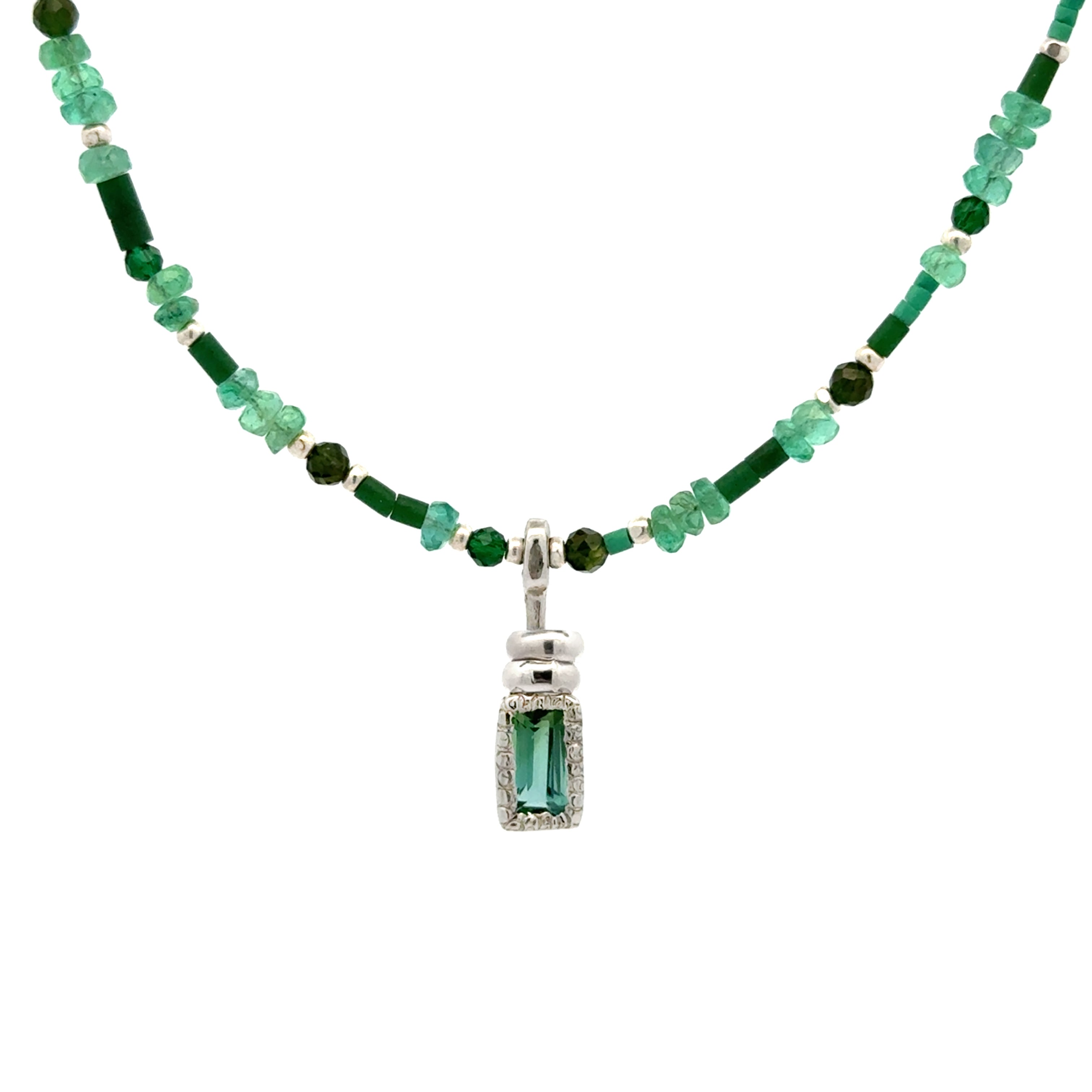 Turquoise and Jade Necklace
