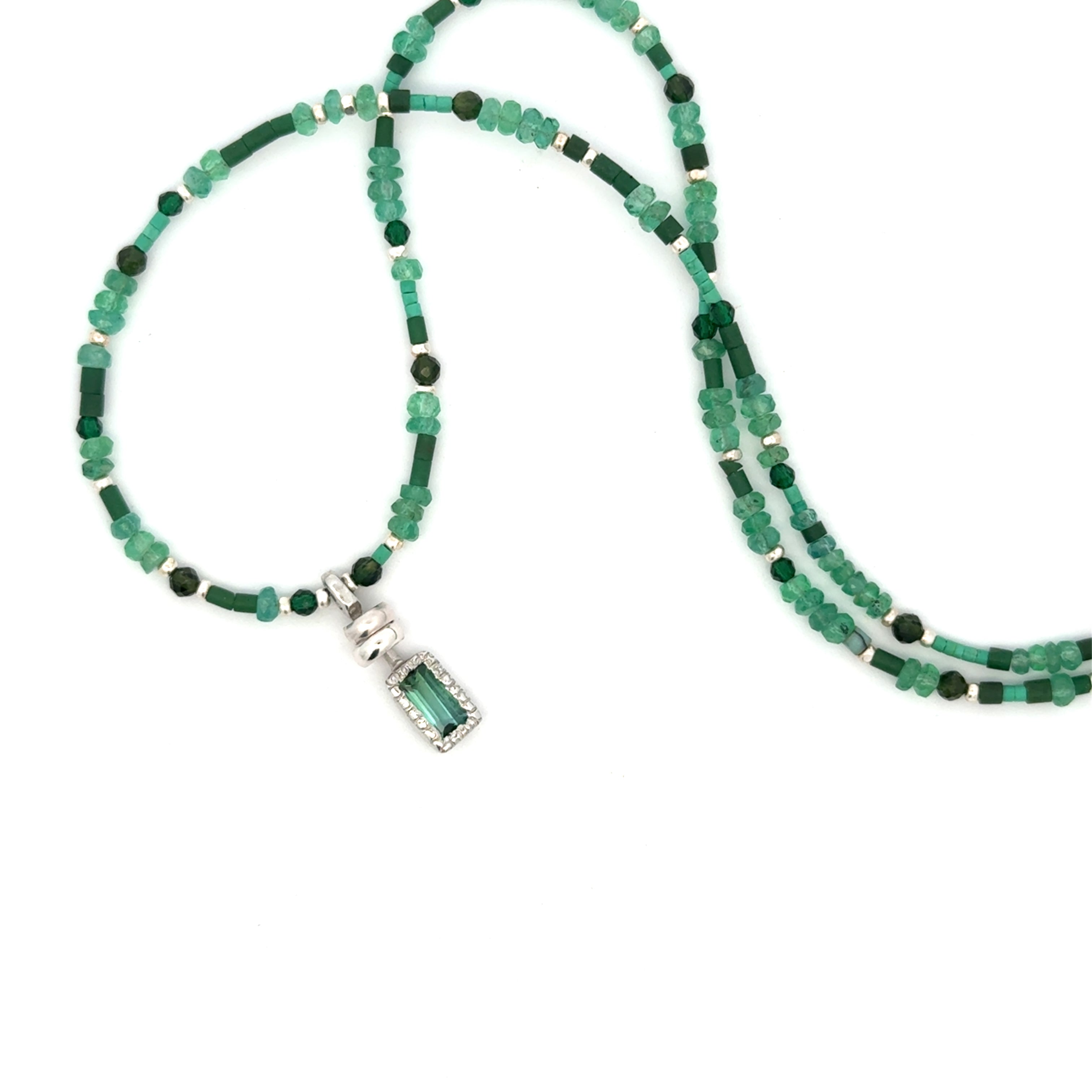 Turquoise and Jade Necklace