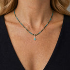 Turquoise and Jade Necklace