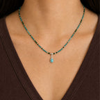 Turquoise and Jade Necklace