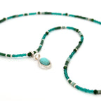 Turquoise and Jade Necklace