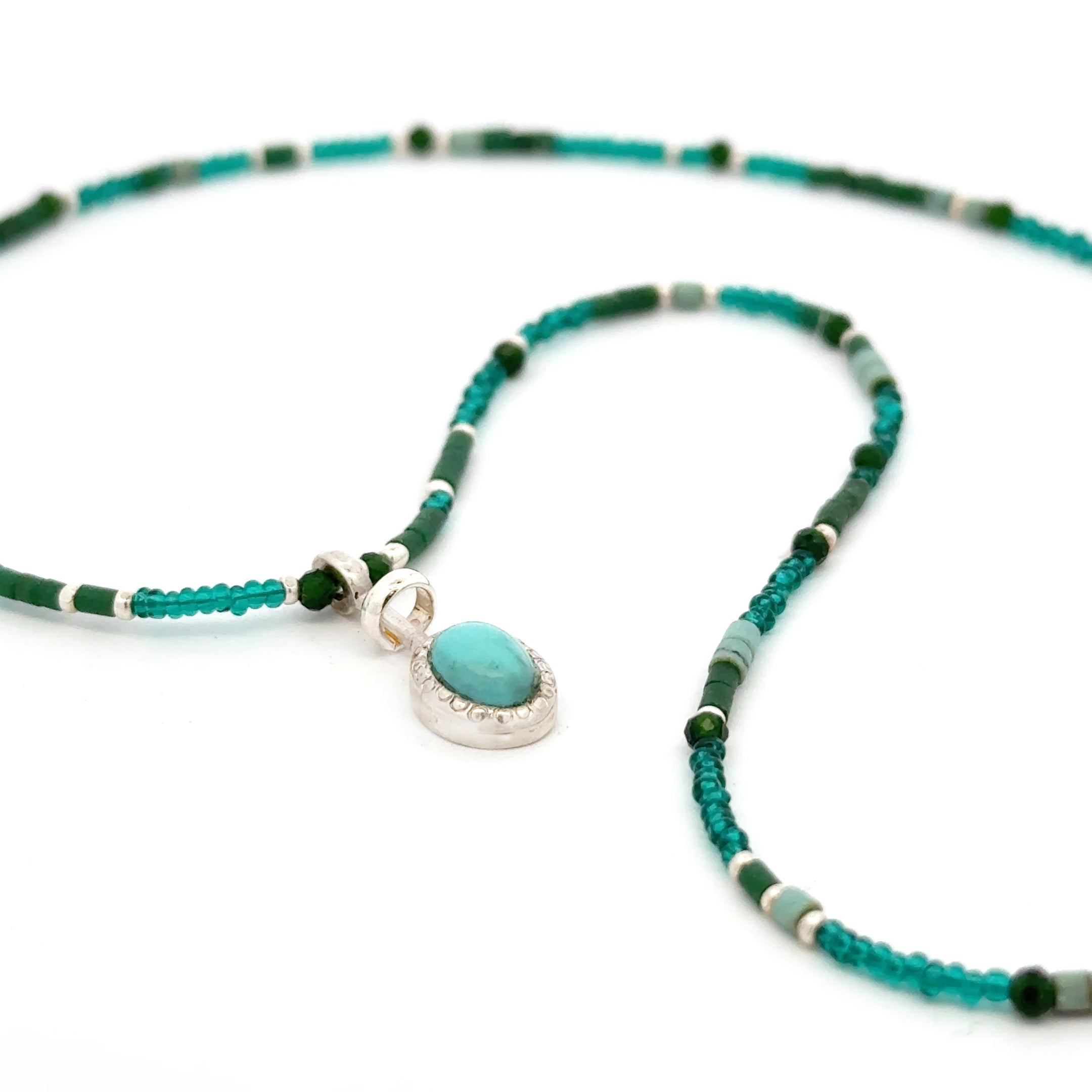 Turquoise and Jade Necklace
