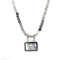 Pastel Spinel Necklace with Fluorite Pendant