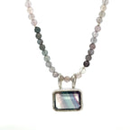 Pastel Spinel Necklace with Fluorite Pendant