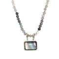Pastel Spinel Necklace with Fluorite Pendant