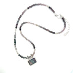 Pastel Spinel Necklace with Fluorite Pendant