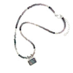 Pastel Spinel Necklace with Fluorite Pendant