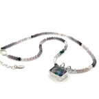 Pastel Spinel Necklace with Fluorite Pendant