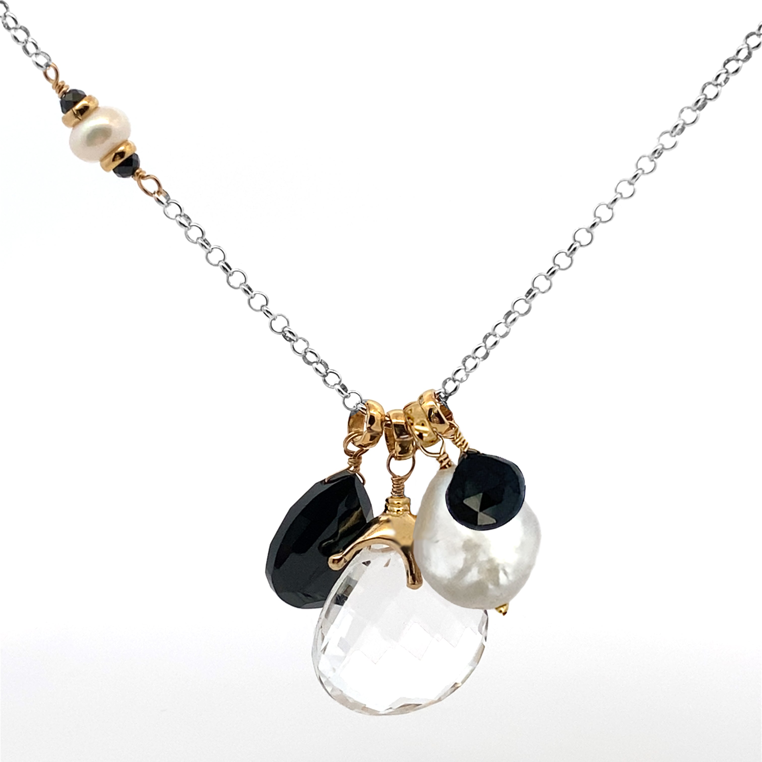 Asymmetrical Necklace - Large Rock Crystal