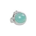 Chalcedony and White Sapphire Ring - Q Evon Fine Jewelry