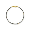 14k Tiny Black Diamond Beads Bracelet - 7.5 - Q Evon Fine Jewelry