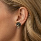 14k Black Rhodium Diamond Cascading Earrings