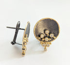 14k Black Rhodium Diamond Cascading Earrings - Q Evon Fine Jewelry