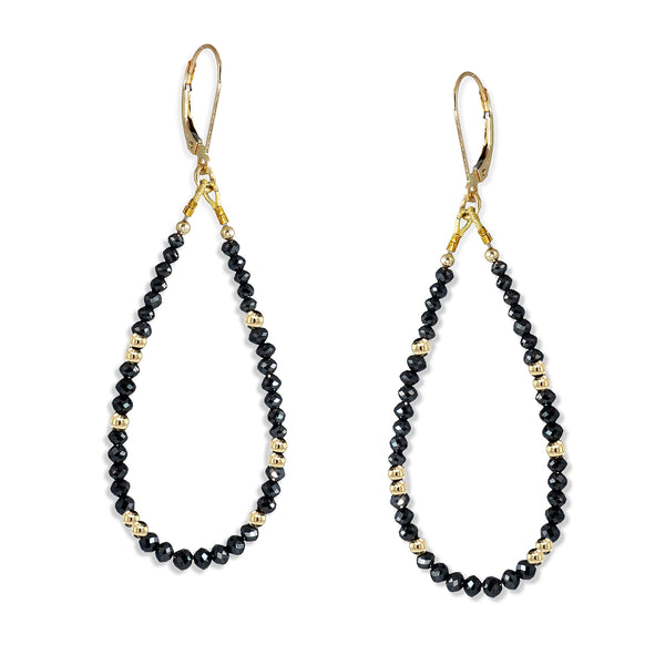 Cloisonne Drop Black Earring Kit - Bead Inspirations