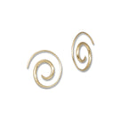 Swirl Hoops 14k Gold