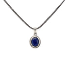 Silver Sapphire Pendant
