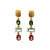 18k Vermeil Tourmaline Post Top Earrings