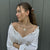 9 Tab Mixed Metal Necklace with White Lab Diamond