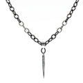 Black and White Upcycled Necklace