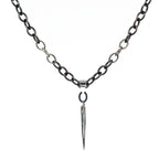 Black and White Upcycled Necklace
