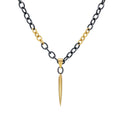Black and Gold Upcycled Necklace - Q Evon Fine Jewelry