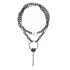 Black and White Upcycled Necklace