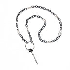 Black and White Upcycled Necklace