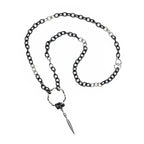 Black and White Upcycled Necklace